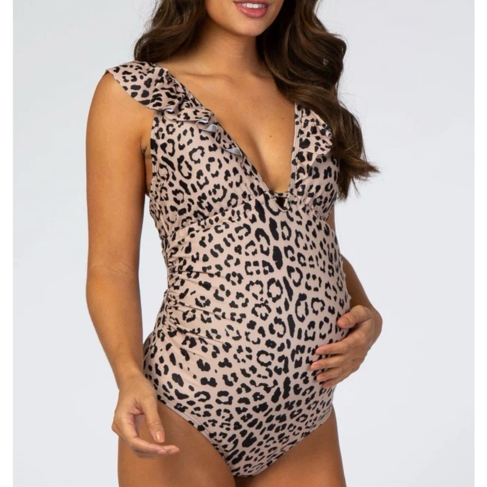 Pinkblush Leopard Print One Piece Swimsuit